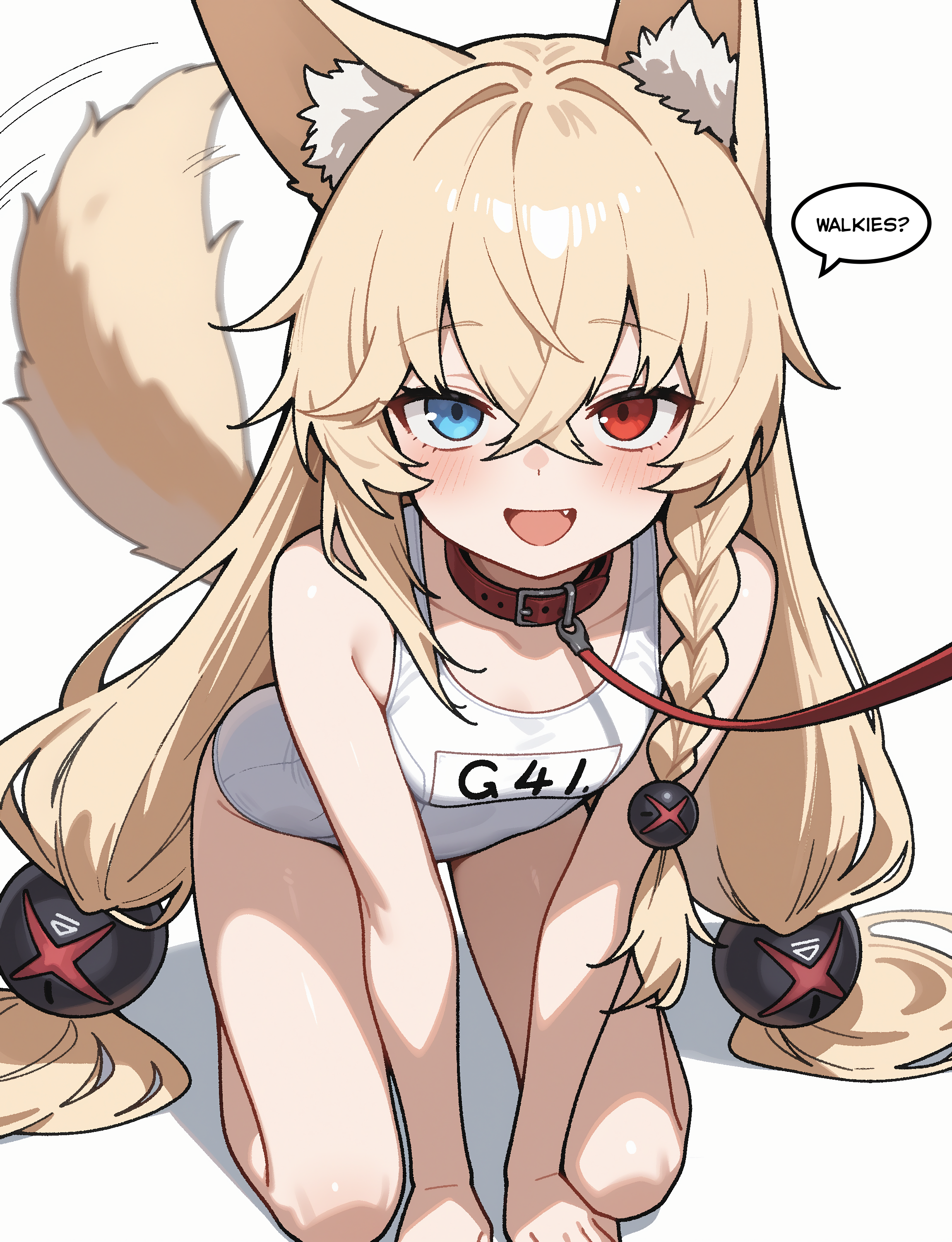 Not even her artist knows if she's a dog, fox, or cat.